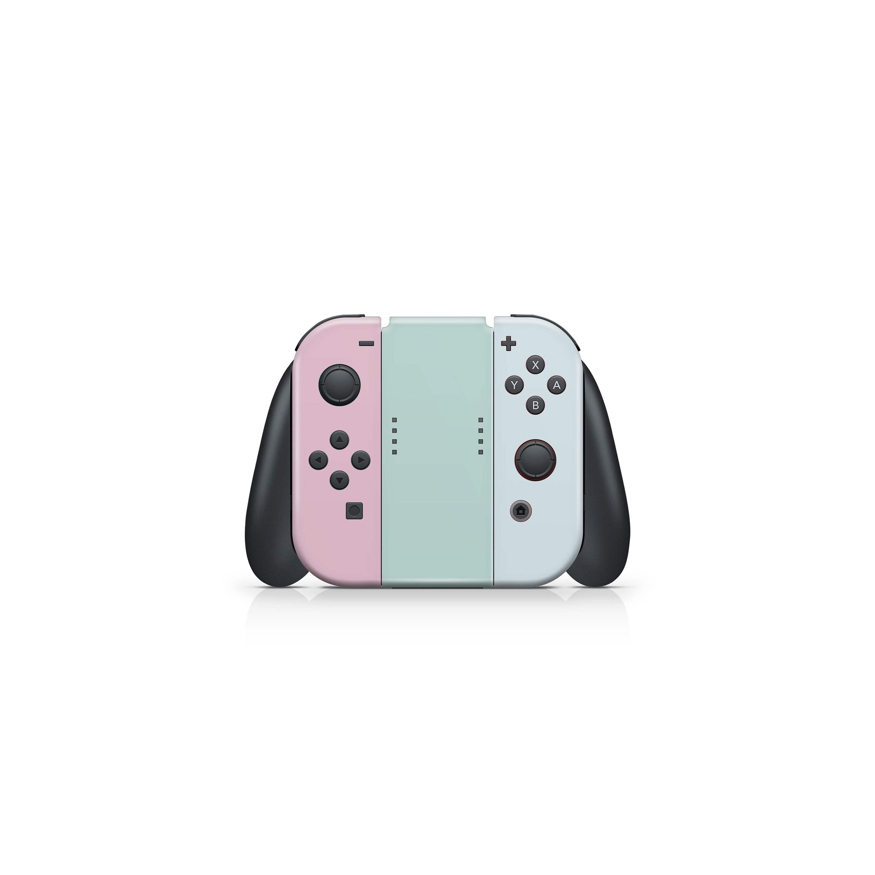 TACKY DESIGN Colorwave Nintendo Switch Skin Wrap | Blue Pastel Color Blocking 3M Vinyl Cover - Tackydesign