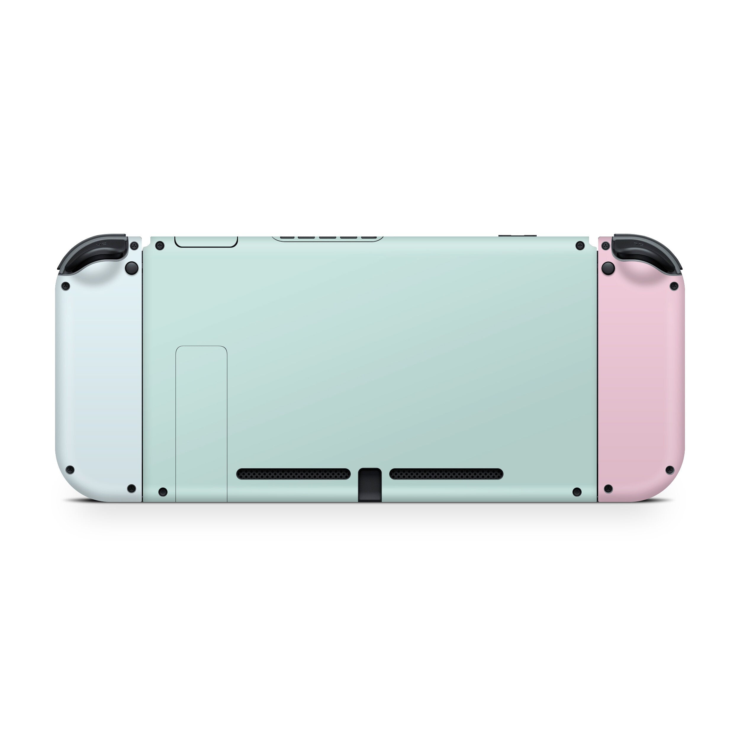 TACKY DESIGN Colorwave Nintendo Switch Skin Wrap | Blue Pastel Color Blocking 3M Vinyl Cover - Tackydesign