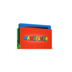 TACKY DESIGN Colorwave Nintendo Switch Skin Wrap | Super Game Over 3M Vinyl Full Cover - Tackydesign