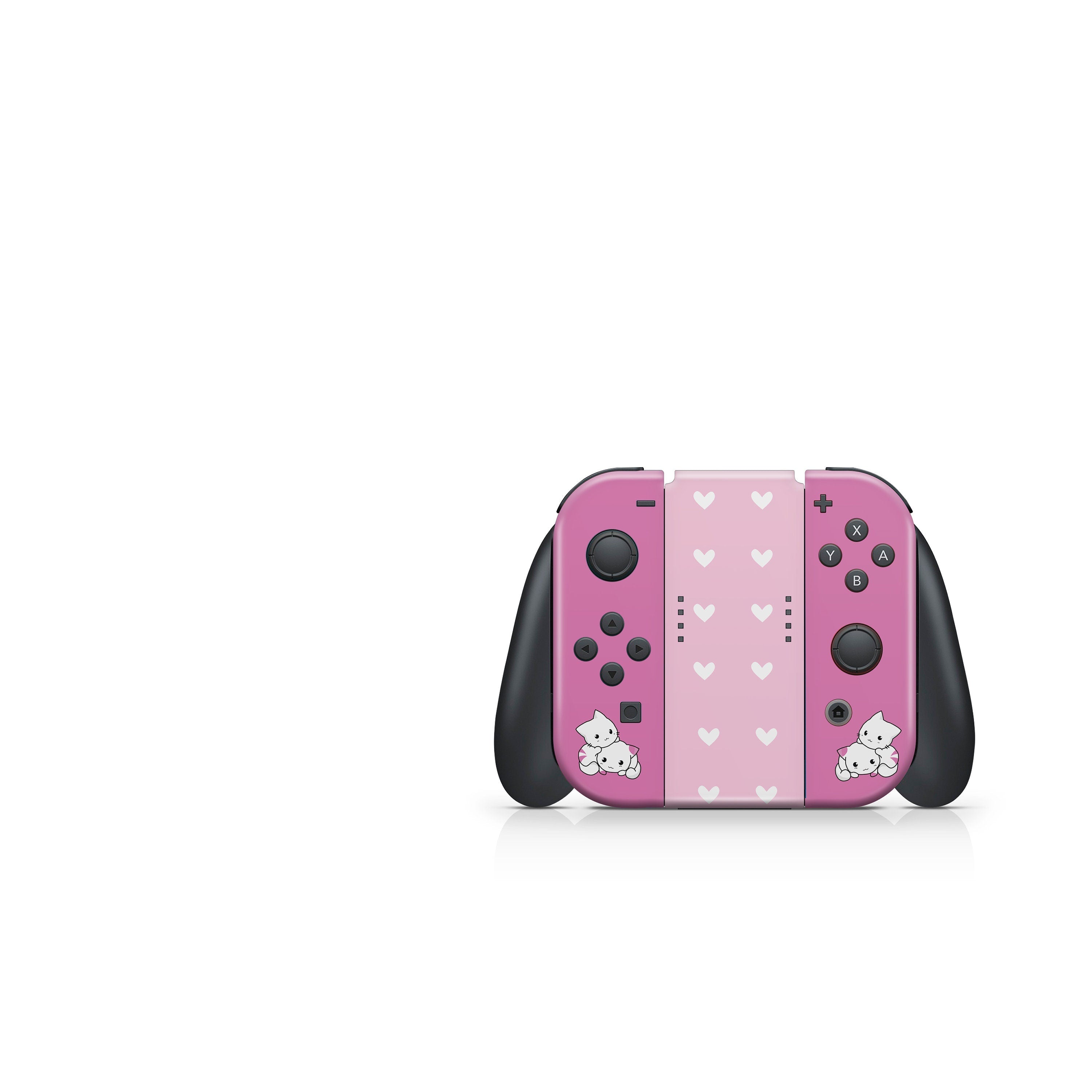 TACKY DESIGN Cute Cat Nintendo Switch Skin Wrap | Pink 3M Vinyl Full Cover - Tackydesign