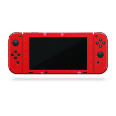 TACKY DESIGN Cute Strawberry Nintendo Switch Skin Wrap | Pink 3M Vinyl Full Cover - Tackydesign