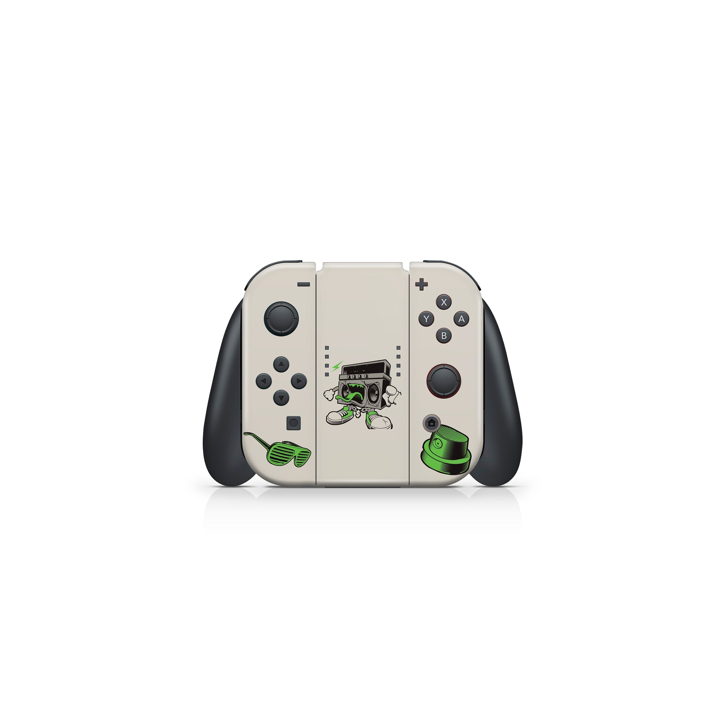 TACKY DESIGN Graffiti Nintendo Switch Skin Wrap | Halloween Green 3M Vinyl Cover - Tackydesign