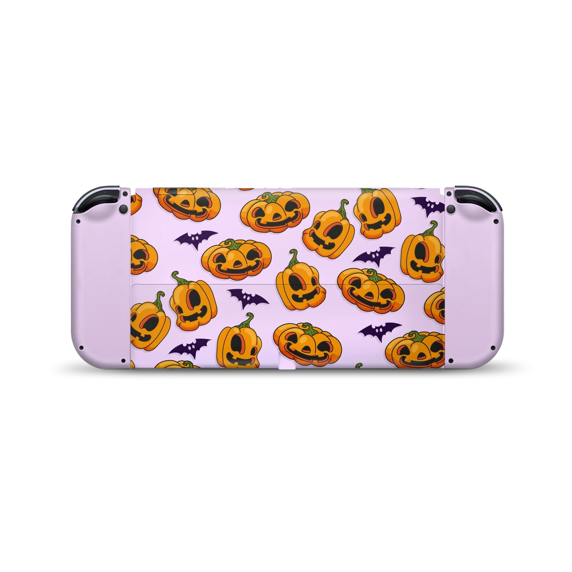 TACKY DESIGN Halloween Nintendo Switch OLED Skin Wrap | Spooky Kawaii Pumpkin 3M Vinyl Full Cover - Tackydesign