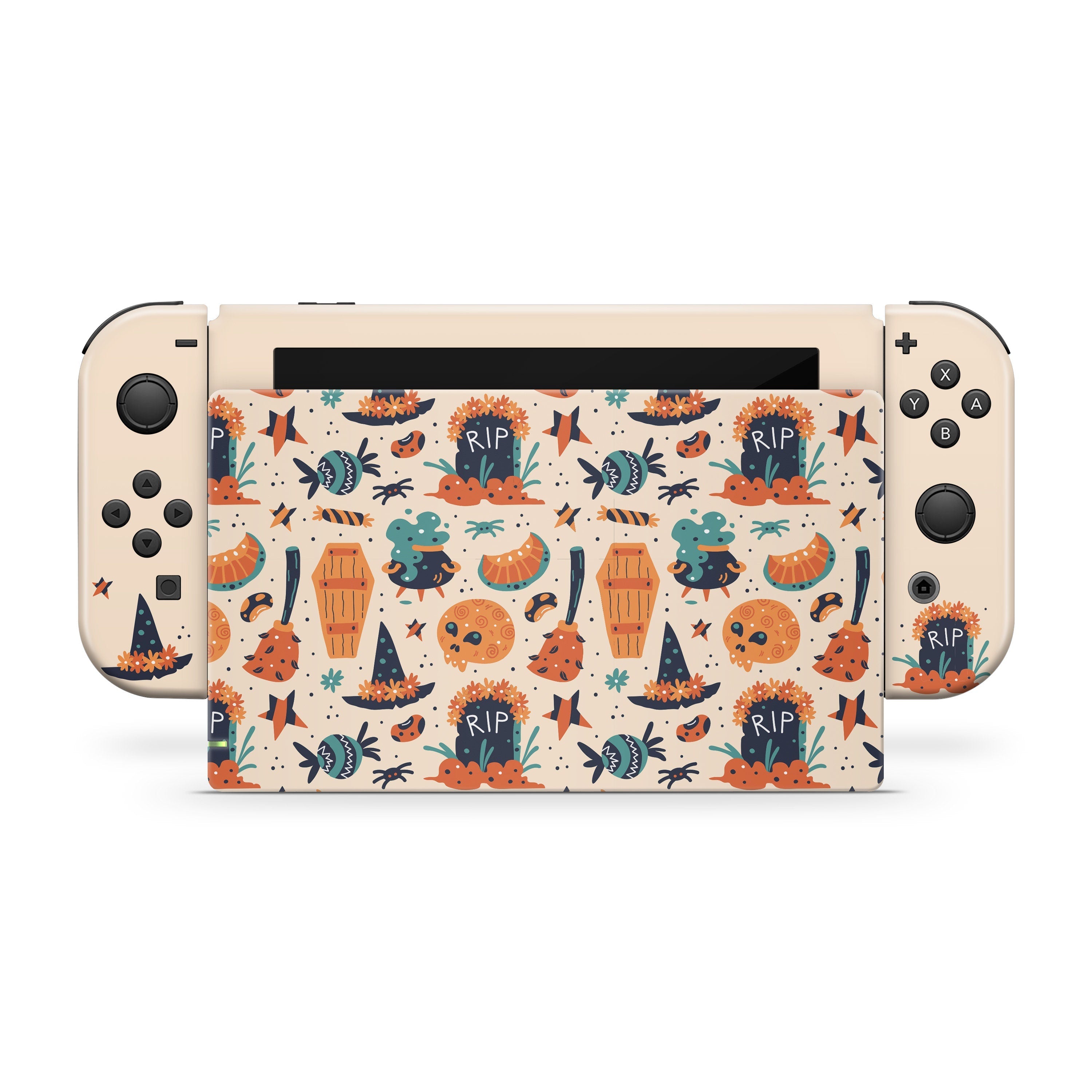 TACKY DESIGN Halloween Nintendo Switch Skin Wrap | Beuie 3M Vinyl Full Cover Decal Stickers - Tackydesign