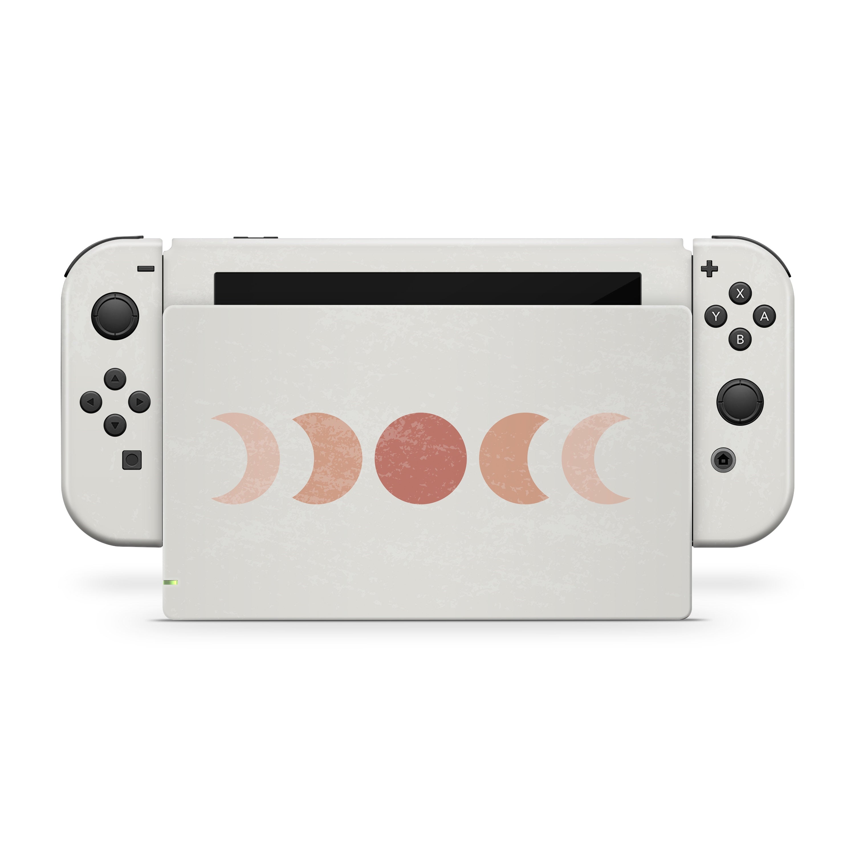 TACKY DESIGN Moon Nintendo Switch Skin Wrap | White Kawaii 3M Vinyl Full Cover Decal Stickers - Tackydesign