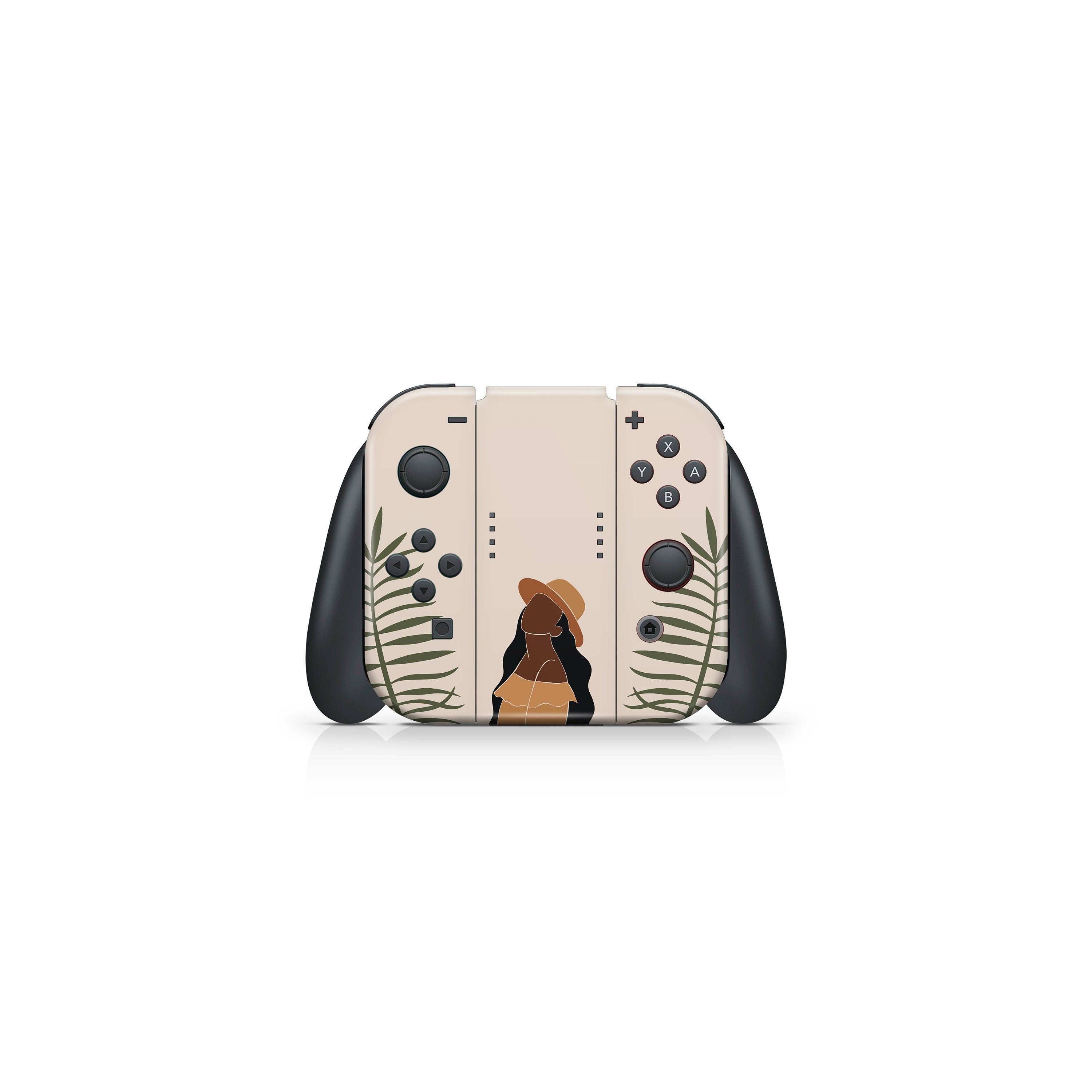 TACKY DESIGN Mother's Day Nintendo Switch Skin Wrap | Beige 3M Vinyl Full Cover - Tackydesign
