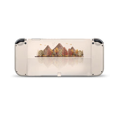 TACKY DESIGN Mountains Nintendo Switch OLED Skin Wrap | Cute Beige 3M Vinyl Full Cover - Tackydesign