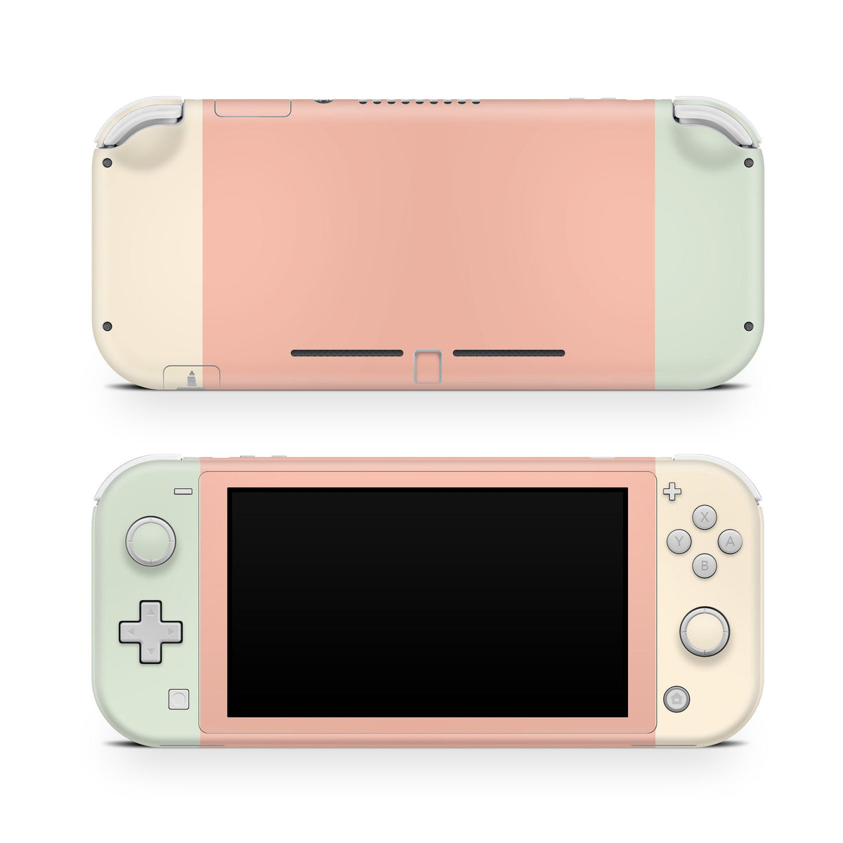 TACKY DESIGN Nintendo Switch Lite Skin Wrap | Classic Color Blocking Pastel Colorwave Orange 3M Vinyl Full Cover - Tackydesign
