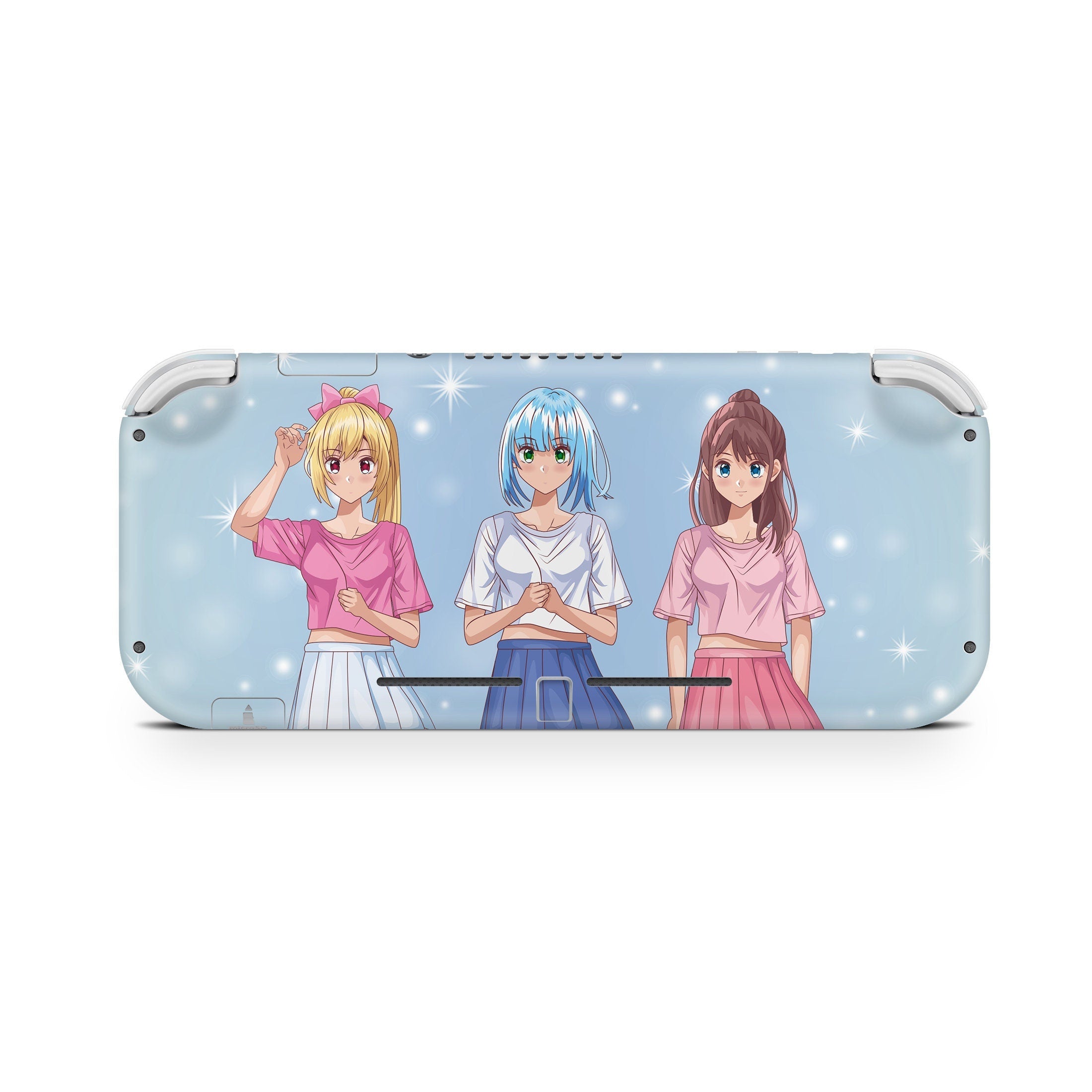 TACKY DESIGN Nintendo Switch Lite Skin Wrap | Cute Kawaii Anime Girls 3M Vinyl Full Cover - Tackydesign