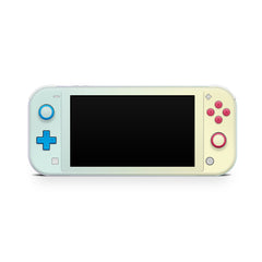 TACKY DESIGN Nintendo Switch Lite Skin Wrap | Iridescent Pastel Duo Color Blue & Yellow 3M Vinyl Full Cover - Tackydesign
