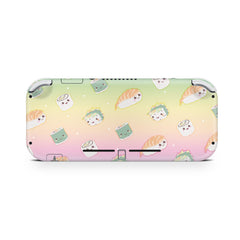 TACKY DESIGN Nintendo Switch Lite Skin Wrap | Kawaii Sushi Pastel Pink 3M Vinyl Full Cover - Tackydesign