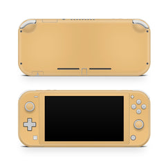 TACKY DESIGN Nintendo Switch Lite Skin Wrap | Pastel Solid Color Yellow & Orange 3M Vinyl Full Cover - Tackydesign