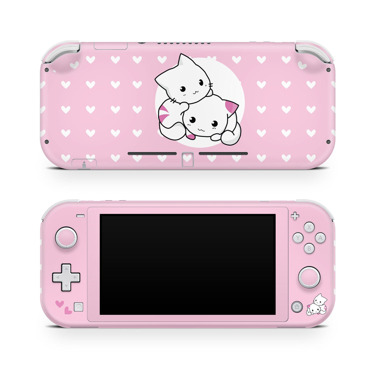 TACKY DESIGN Nintendo Switch Lite Skin Wrap | Pink Cat 3M Vinyl Full Cover - Tackydesign