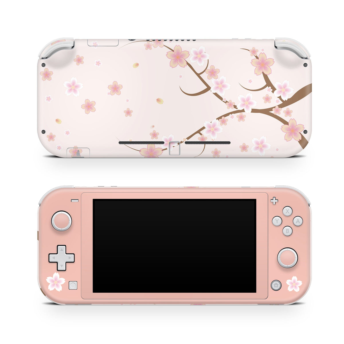 TACKY DESIGN Nintendo Switch Lite Skin Wrap | Sakura Pastel Flowers 3M Vinyl Full Cover - Tackydesign