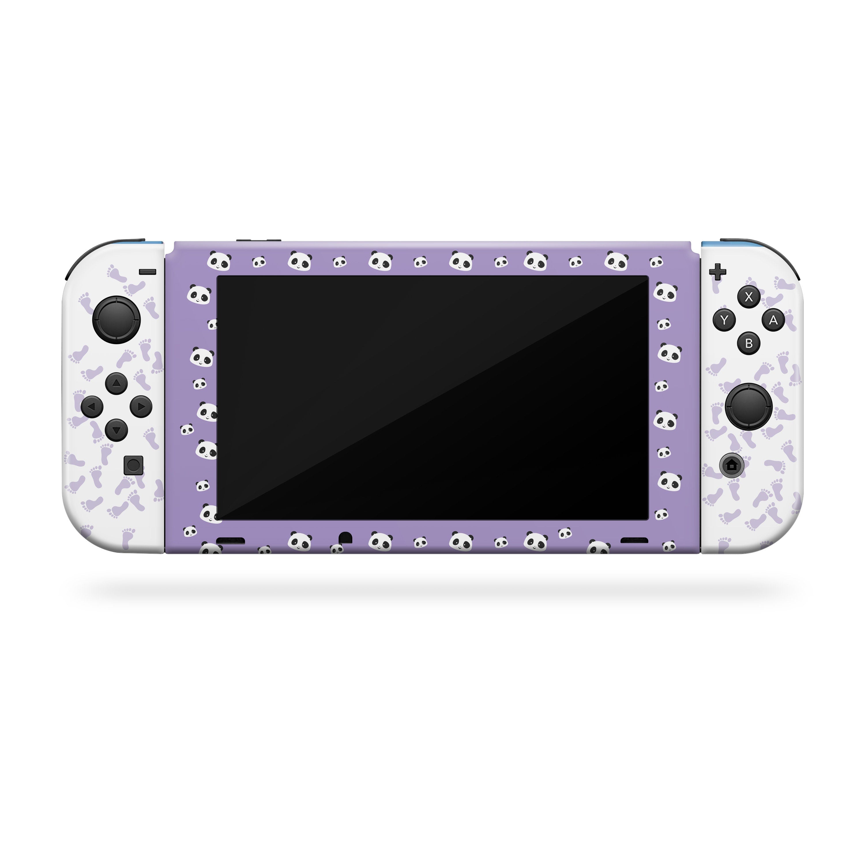 TACKY DESIGN Panda Nintendo Switch Skin Wrap | Purple 3M Vinyl Cover - Tackydesign