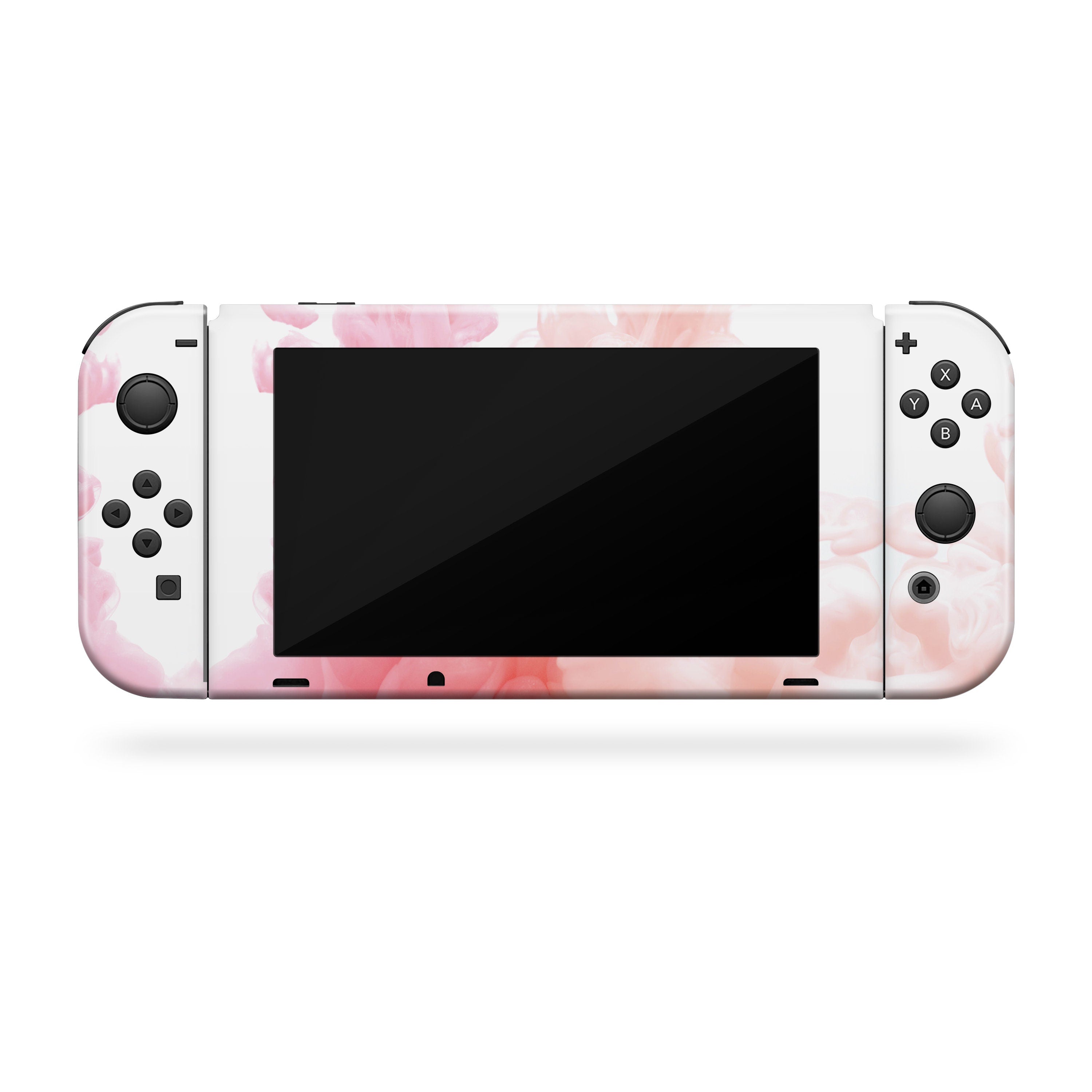 TACKY DESIGN Pink Ink Jet Nintendo Switch Skin Wrap | Kawaii 3M Vinyl Full Cover - Tackydesign