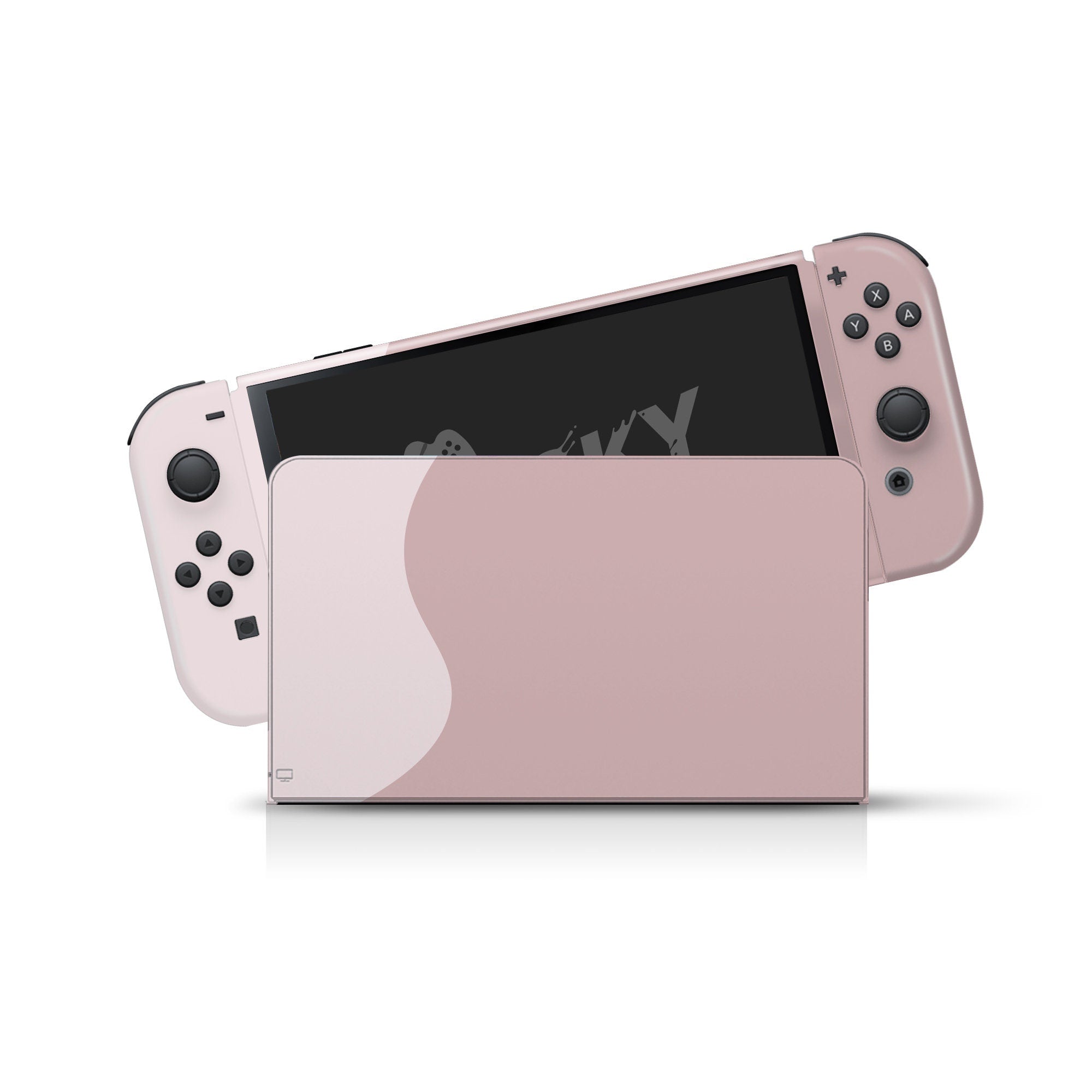 TACKY DESIGN Purple Nintendo Switch OLED Skin Wrap | Classic Colorwave Color Blocking 3M Vinyl Full Cover - Tackydesign
