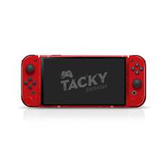 TACKY DESIGN Red Strawberry Nintendo Switch OLED Skin Wrap | Cute Pink 3M Vinyl Full Cover - Tackydesign