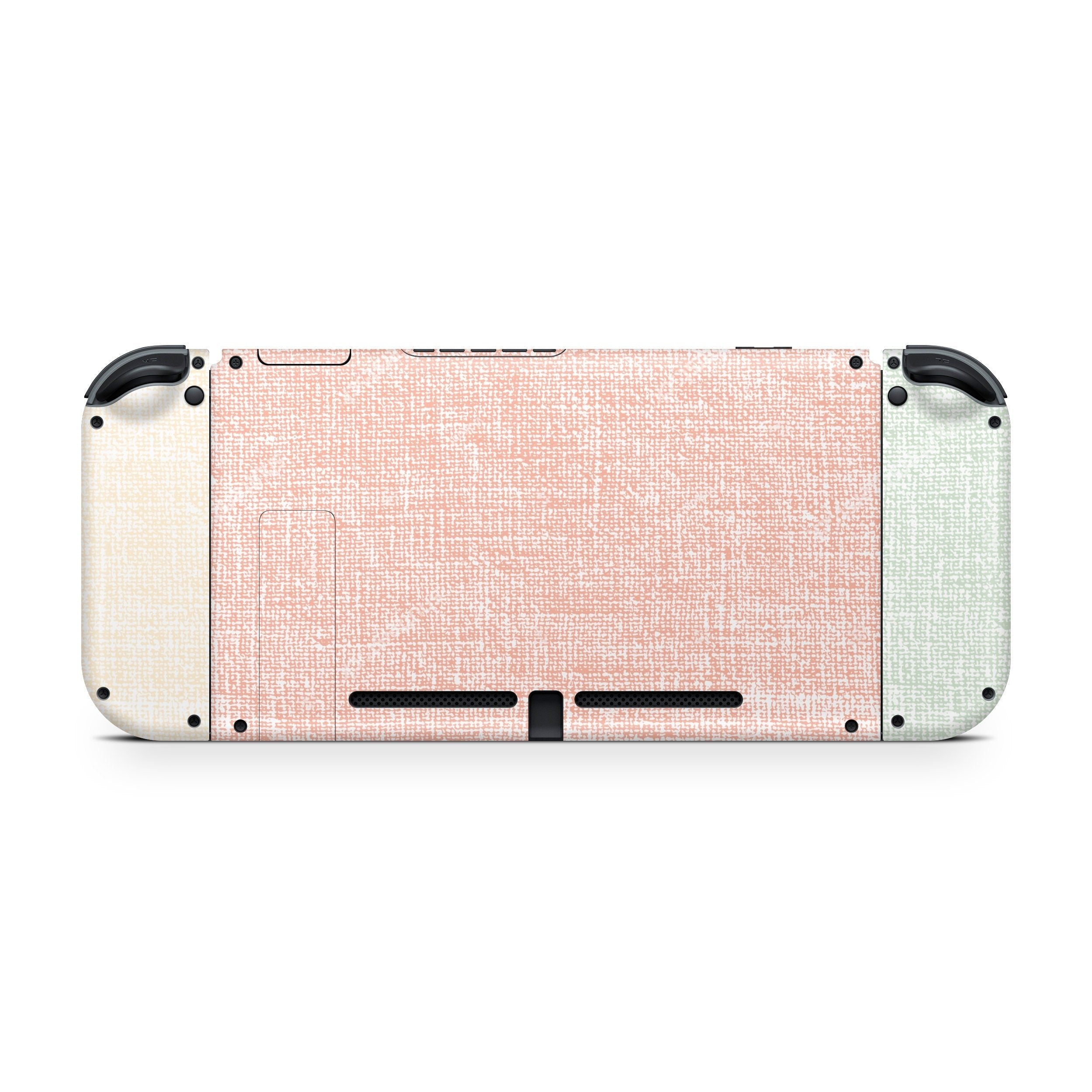 TACKY DESIGN Retro Colorwave Nintendo Switch Skin Wrap | Fabric Texture 3M Vinyl Cover - Tackydesign
