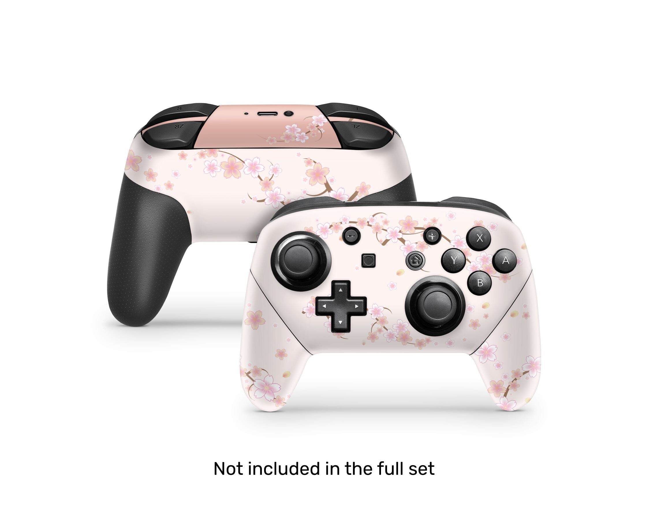 TACKY DESIGN Sakura Floral Nintendo Switch Skin Wrap | Beige 3M Vinyl Full Cover - Tackydesign