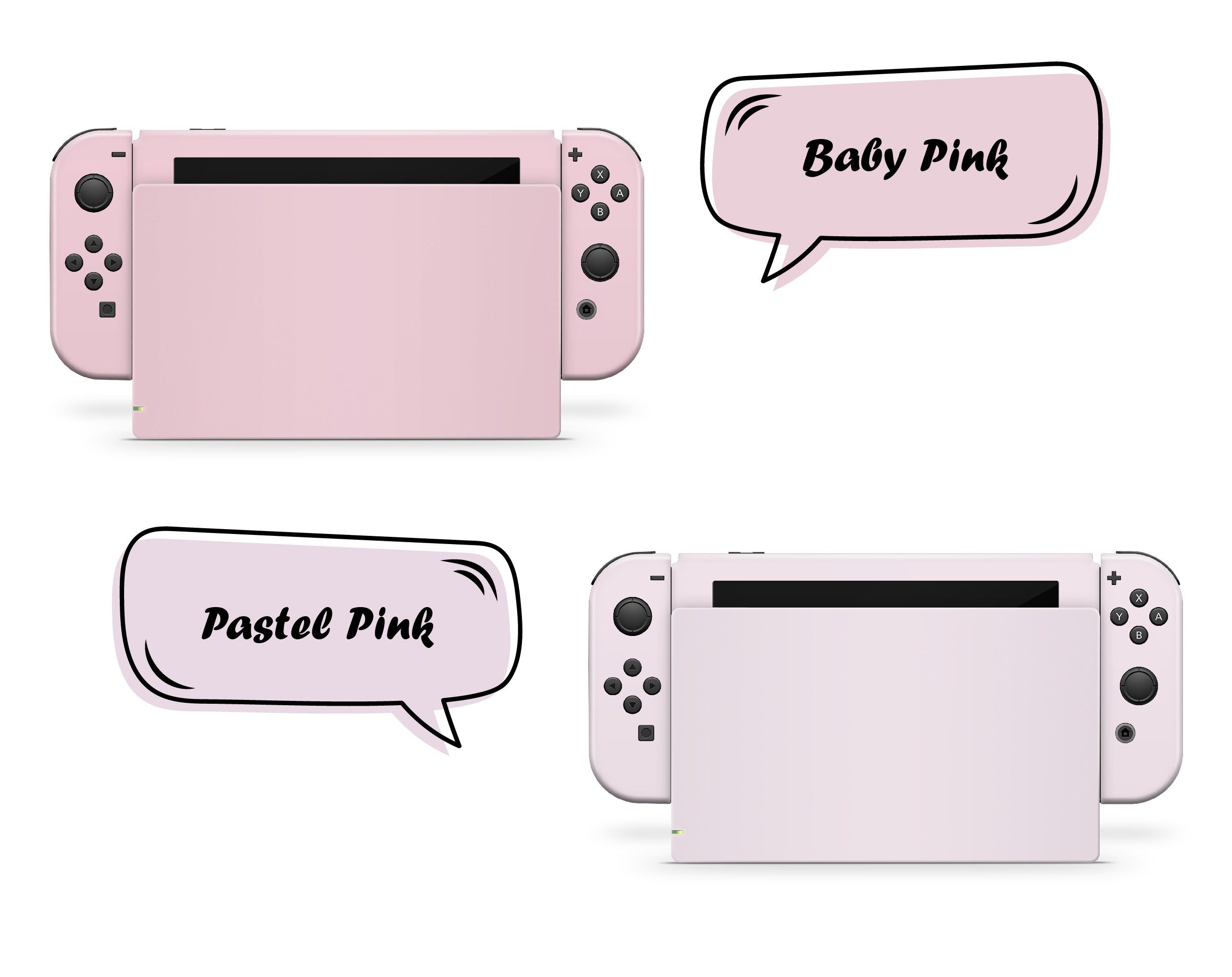 TACKY DESIGN Solid Nintendo Switch Skin Wrap | Solid Color Block 3M Vinyl Cover - Tackydesign