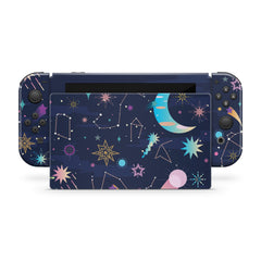 TACKY DESIGN Stars & Moon Nintendo Switch Skin Wrap | Blue Zodiac 3M Vinyl Cover - Tackydesign