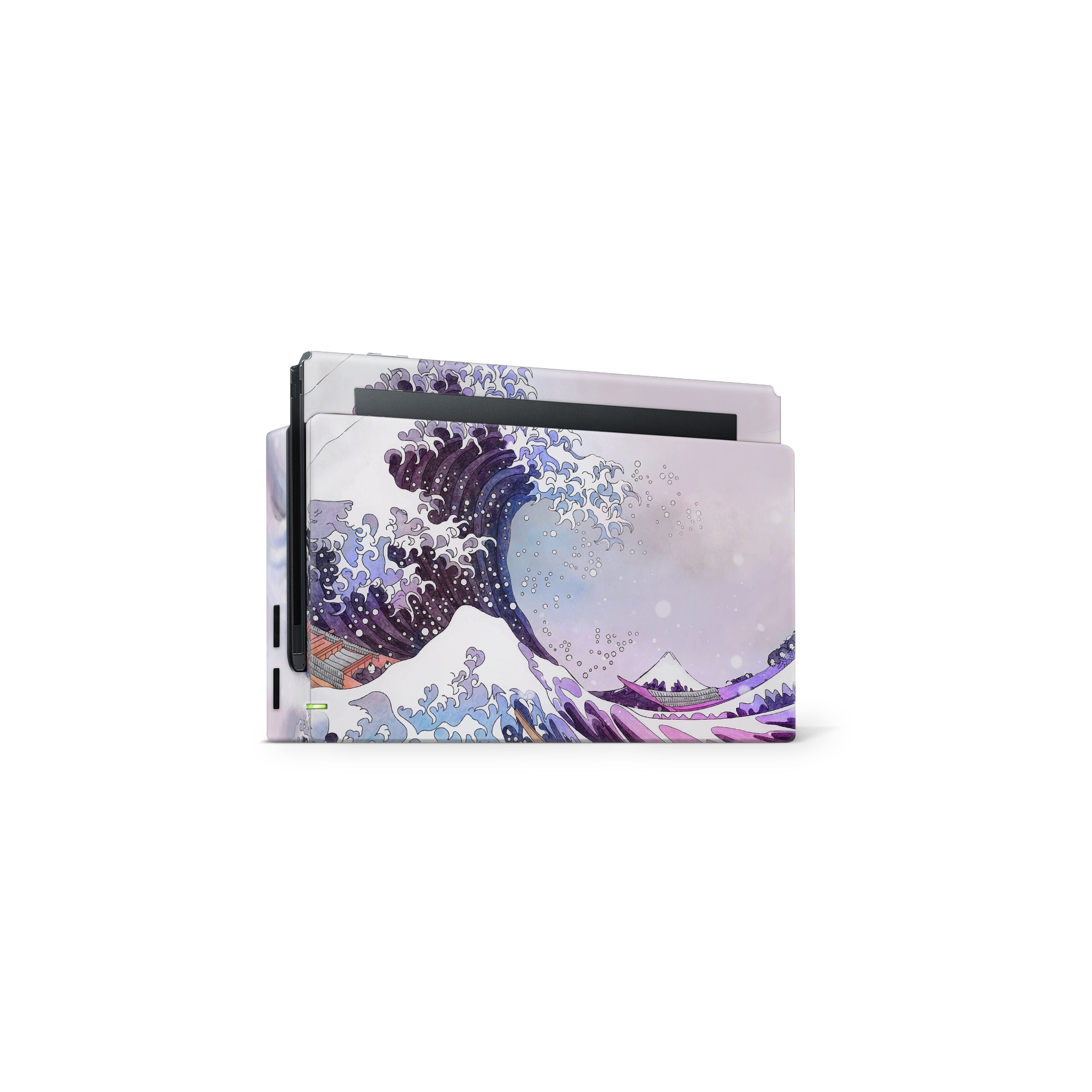 TACKY DESIGN Watercolor Nintendo Switch Skin Wrap | Kanagawa Wave Skin 3M Vinyl Cover - Tackydesign