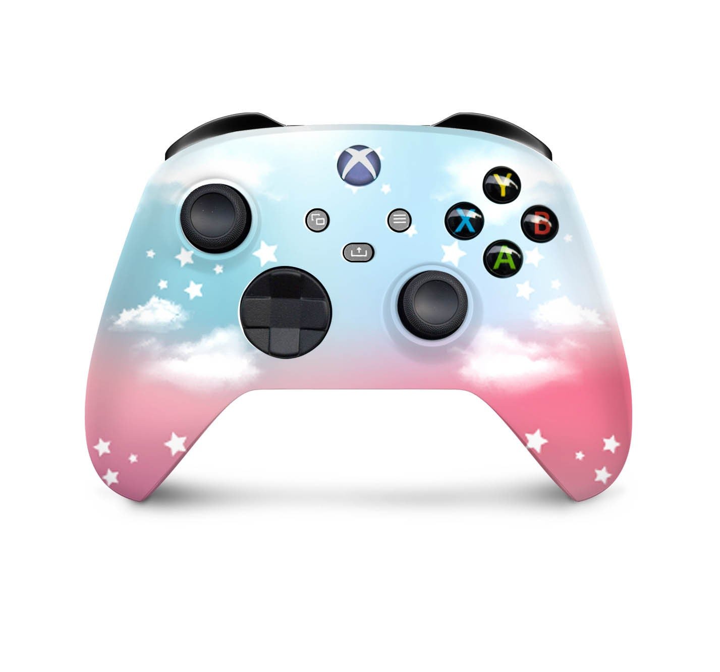 Xbox series x skin clouds, Series s Pink sky skin Vinyl 3m stickers Full wrap cover - Tackydesign