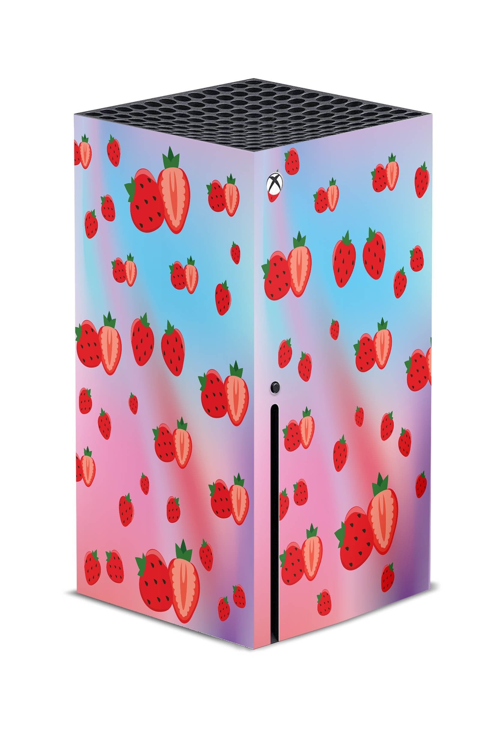 Xbox series x skin Strawberries, Series s colourful skin Vinyl 3m stickers Full wrap cover - Tackydesign