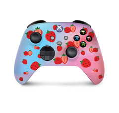 Xbox series x skin Strawberries, Series s colourful skin Vinyl 3m stickers Full wrap cover - Tackydesign