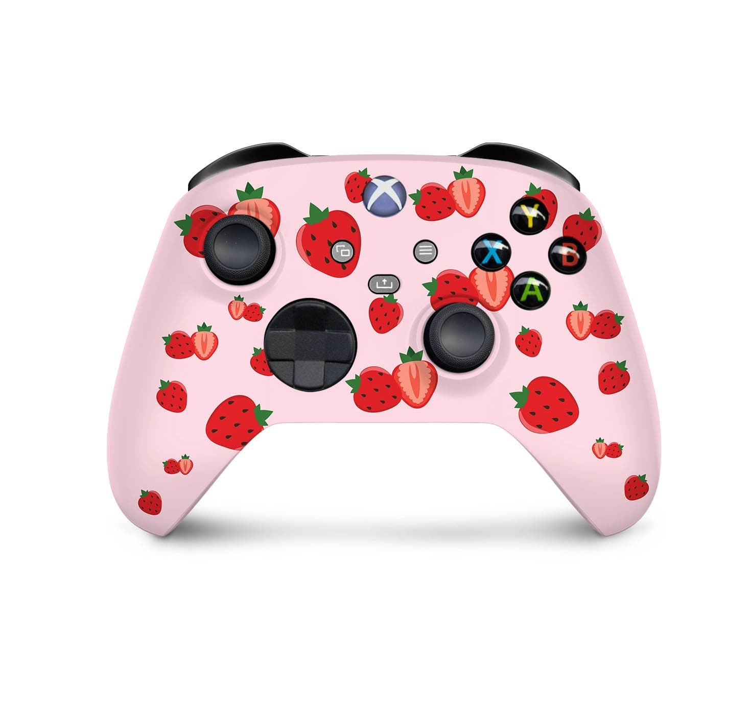 Xbox series x skin Strawberries, Series s pink skin Vinyl 3m stickers Full wrap cover - Tackydesign